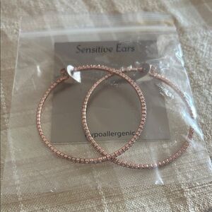 Rose Gold Hypoallergenic Hoop Earrings